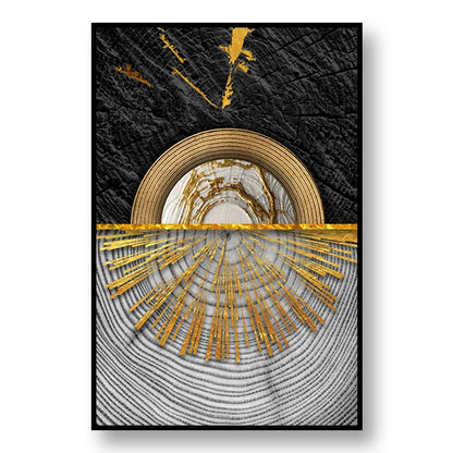 Abstract Annual Ring Decoration Mural Light Luxury Minimalist Style Poster BedRoom Wall Art Canvas Painting Home Decor Aesthetic
