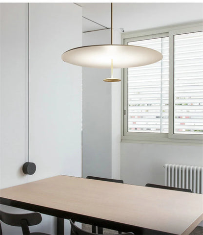 Minimalist Pendant Lights Gold Black Suspension Luminaire Hanging Lamp for Living Room Ring Lights