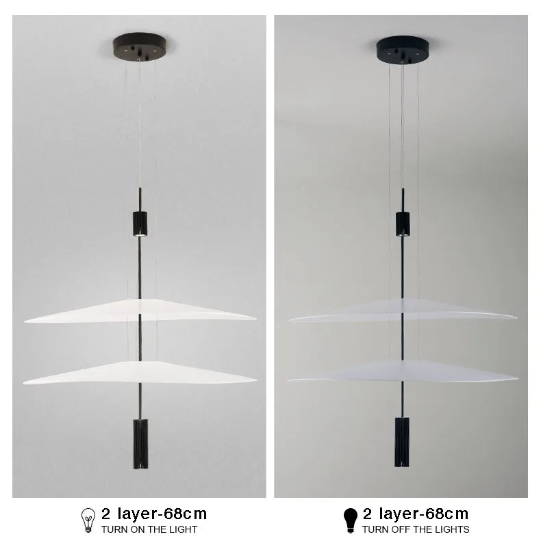 SANDYHA Modern Flying Saucer Style Chandeliers House Home Decor Led Pendant Lamps Kitchen Living Room Bedroom Interior Lighting