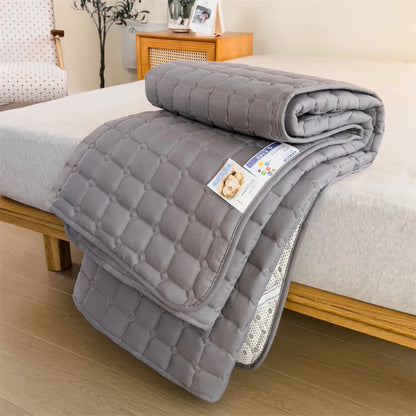 Green Tea Mattress Topper Cooling Pad Ultra-Soft and Breathable Bed Mattress Cover with Deep Pocket Foldable Tatami Floor 매트리스