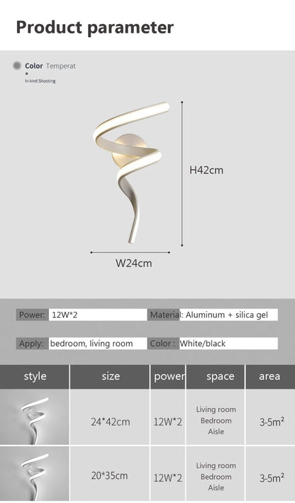 Modern Minimalist LED Wall Lamp Home Indoor Decor wall Sconce For Living Room Bedroom Bedside Lustres Backgroud Light Decoration