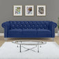 living room sofas Glam Emma Velvet Three Seater Chesterfield Style Sofa for Small Spaces with Crystal Button Tufts sofas