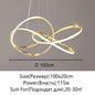 LED Gold Chandelier Modern Home Lighting For Living Room Dining Room Bedroom Kitchen Ceiling Decoration Lustre Hanging Lamp