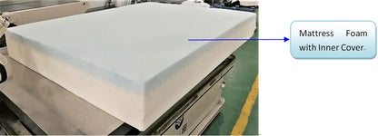 Medium Firm Gel Luxury Roll Compressed Memory Foam Mattress With Removable Cover