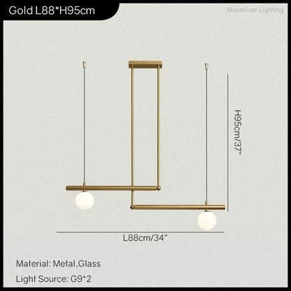 Hanging Lamp for Home LED Modern Minimalist Living Room Chandelier Simple Linear Restaurant Pendant Light Nordic Creative Shop