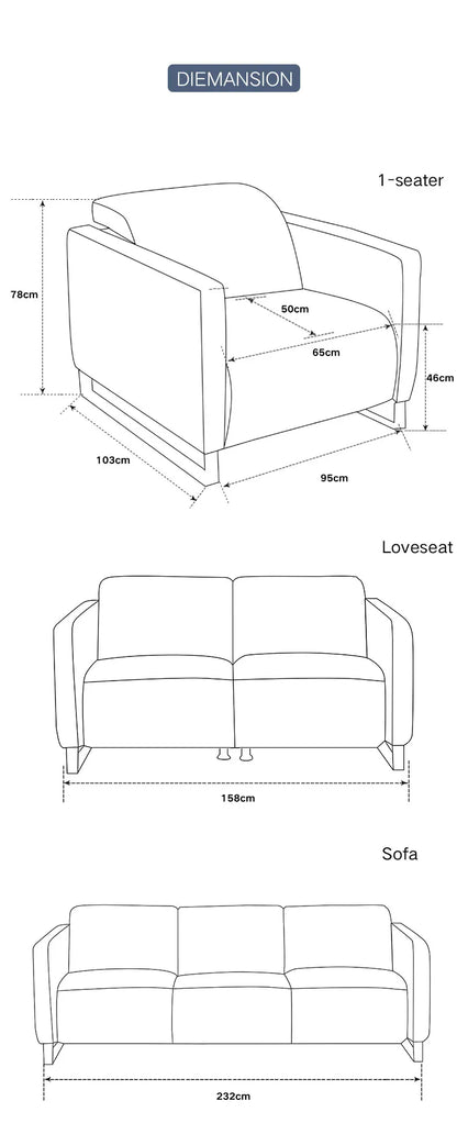Genuine Leather Recliner Sofa Set,Modern Electric Recliner Sofa Set for Living Room