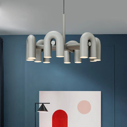 Cirkus scandinavian pendant light LED U-shaped tube chandelier Simple creative lamp Living Room Decoration restaurant lights