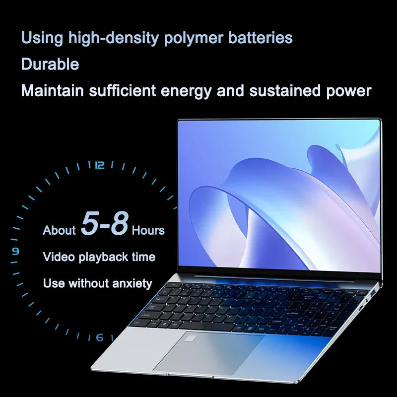New 15.6" Inch Laptop Windows 11 Pro N5095 1920x1080 32GB+2048 GB Backlit Keyboard Portable Office Entertainment Laptop