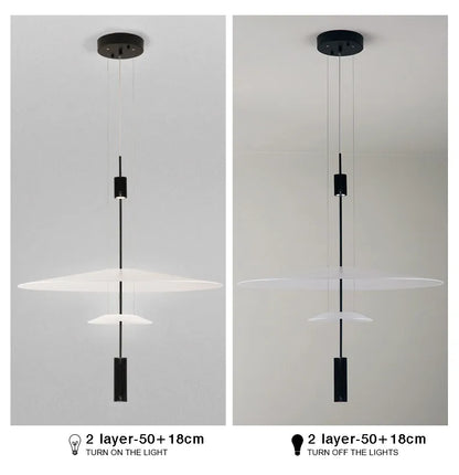 SANDYHA Modern Flying Saucer Style Chandeliers House Home Decor Led Pendant Lamps Kitchen Living Room Bedroom Interior Lighting