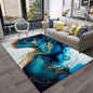 HD Colour Fluid Irregular Illusion Marble 3D Carpet Rug for Home Living Room Sofa Doormat Decor,kids Area Rug Non-slip Floor Mat