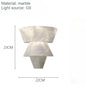 Spanish Marble Wall Lamp Modern Luxury LED Wall Light Creative Living Room Bedroom Corridor Bathroom Villa Wall Decor G9 Bulb