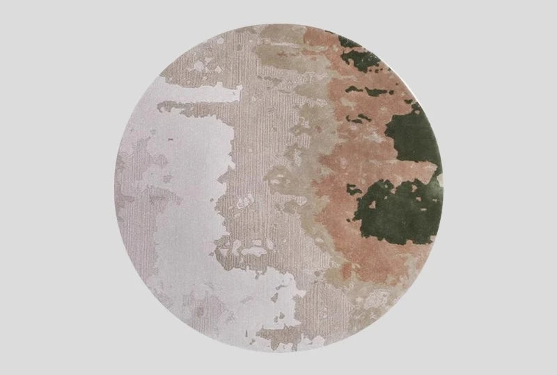 Modern Style Bedroom Decor Round Carpet Light Luxury Carpets for Living Room Washable Bedside Floor Mat Anti-slip Study Soft Rug