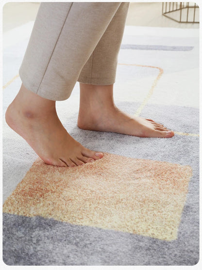 Modern Style Living Room Decoration Line Carpet Fluffy Soft Rugs for Bedroom Abstract Design Plush Rug Home Thickened Floor Mat