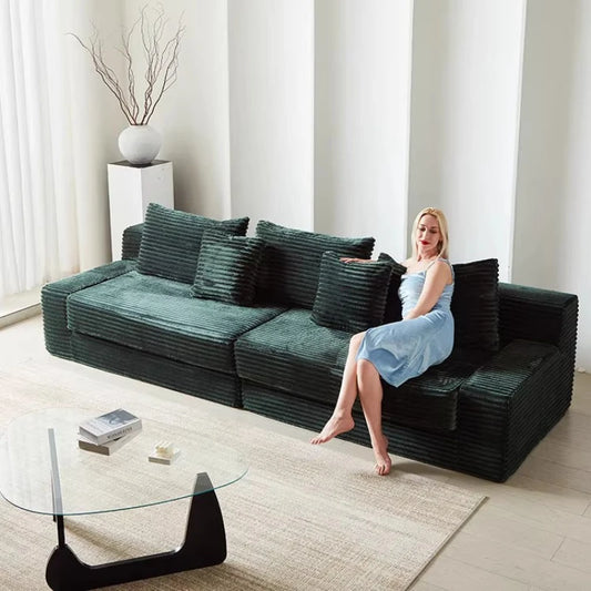 Designer Living Room Couch Bed Fabric Modern Foldable 2025 Boneless Sofa Puffs Vacuum Sleeper Woonkamerbanken Furniture Home