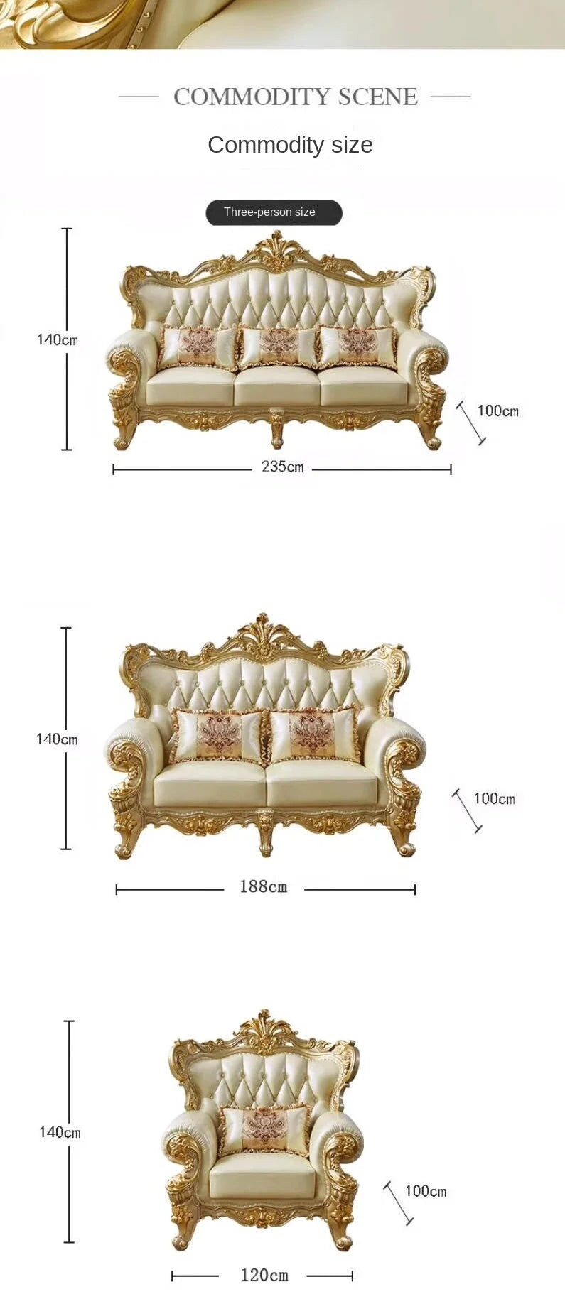 Large Filler Golden Sofas Wood Design Reclining Designer Luxury Couch Lounges Modular Nordic Canape Salon Furniture Home