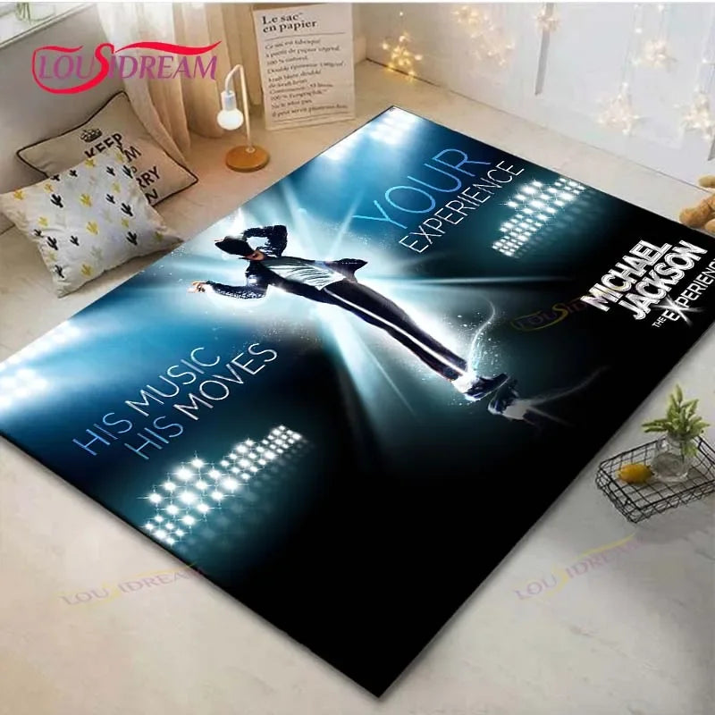 Fashion M-Michael-Jackson Printed  Carpets Living Room Anti-Skid Area Rug Kids Bedroom Mats Yoga Mat Large Carpet Decor