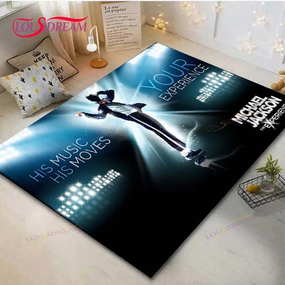 Fashion M-Michael-Jackson Printed  Carpets Living Room Anti-Skid Area Rug Kids Bedroom Mats Yoga Mat Large Carpet Decor