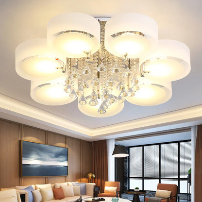 LED Crystal Ceiling Light Chandelier Lamp, 5/7 Head