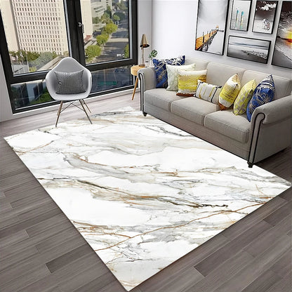 Luxurious Black Green Gold Colour Marble 3D Carpet Rug for Home Living Room Sofa Doormat Decor,kids Area Rug Non-slip Floor Mat