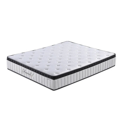 12 Inch Queen Size Memory Foam Mattress 26CM High Density Foam Compress Pocket Spring Mattresses for King Size Bed