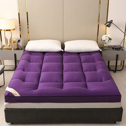 Summer thickening tatami mattress Feather down soft mattress foldable futon folding soft mattresses