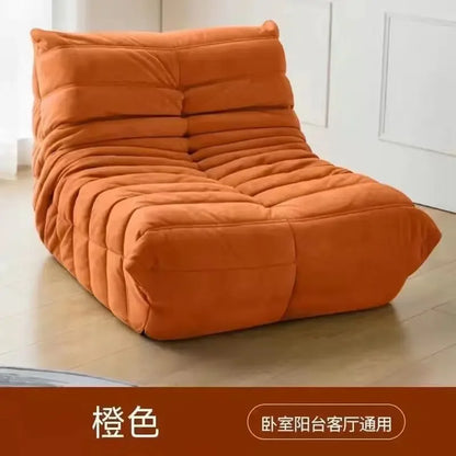 Luxury Living Room Sofa Furgle Chair Soft Suede Oversized Chair Lazy Floor Sofa for Living Room Corner Chair Caterpillar Sofa