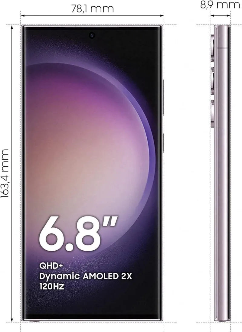 Samsung Galaxy S23 Ultra 5G S918U1 Original 6.8" OLED ROM 256/512GB/1TB RAM 8/12GB Snapdragon NFC Unlocked Android Cell Phone