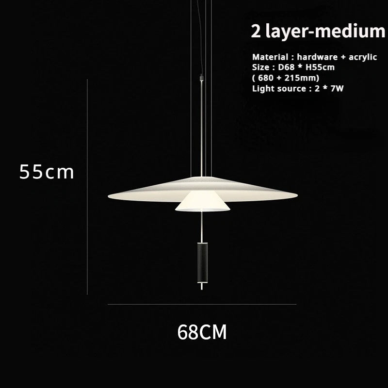SANDYHA Modern Flying Saucer Style Chandeliers House Home Decor Led Pendant Lamps Kitchen Living Room Bedroom Interior Lighting