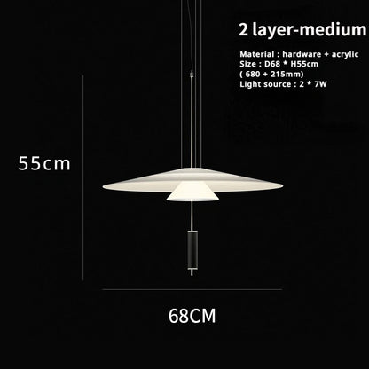 SANDYHA Modern Flying Saucer Style Chandeliers House Home Decor Led Pendant Lamps Kitchen Living Room Bedroom Interior Lighting