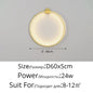 Simple Circle Background Decoration Lamps New Modern LED Wall Lights Living Room Bedroom Bedside Aisle Corridor Indoor Lighting