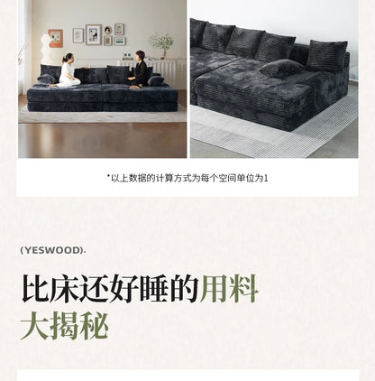 Bed Luxury European Sofa Armrest Adults Villa Floor Vacuum Compressed Couch Living Room Recliner Divano Sottovuoto Furniture