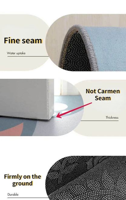 Golden Luxury Long Corridor Carpet Large Area Passageway Non-slip Rugs Washable Porch Entry Doormat Living Room Decoration Mats