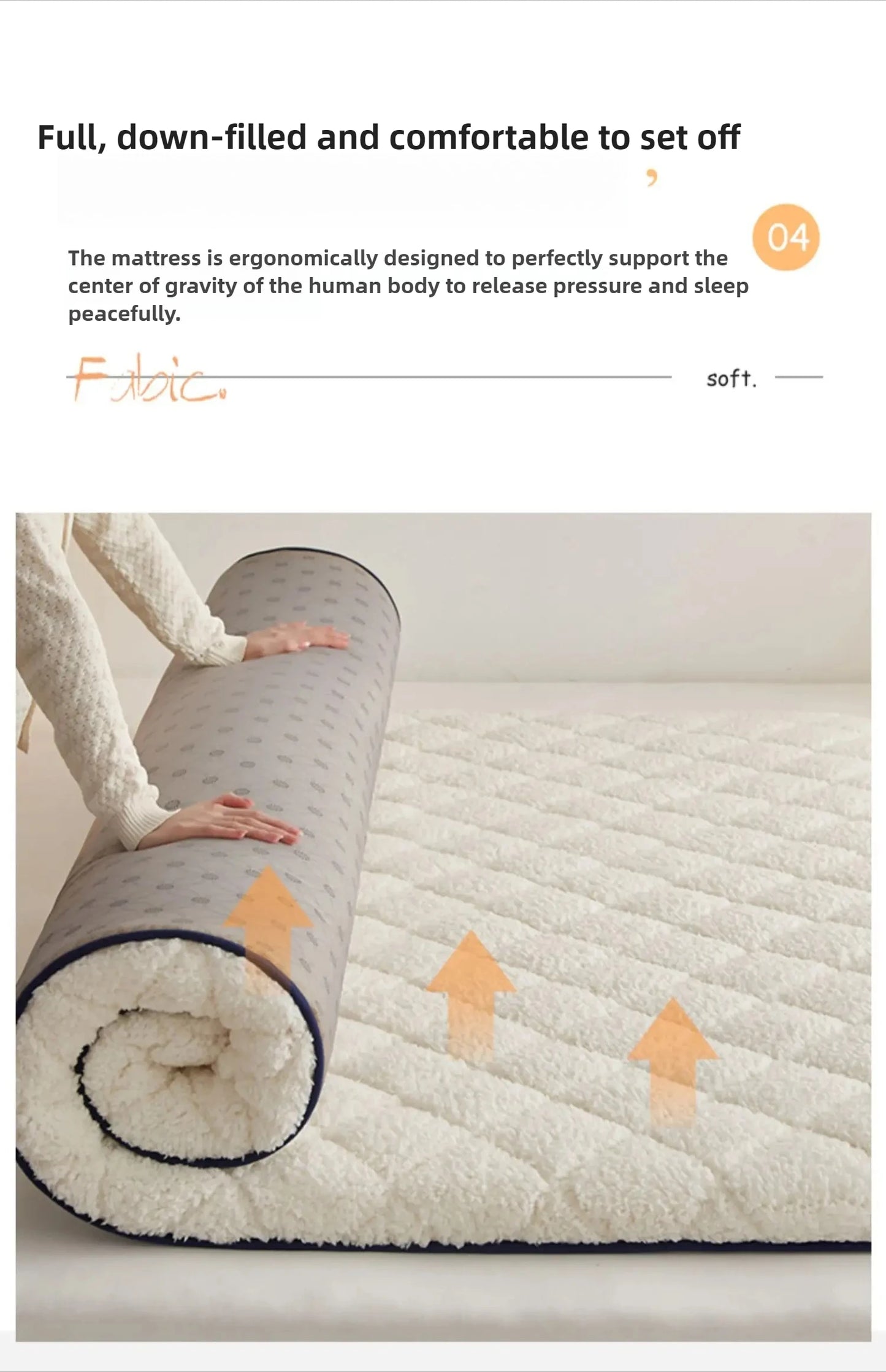 Comfortable Armchair Bed with Tatami Mattress Inflatable Sleeping Mat Single Futon Bed Home or Use