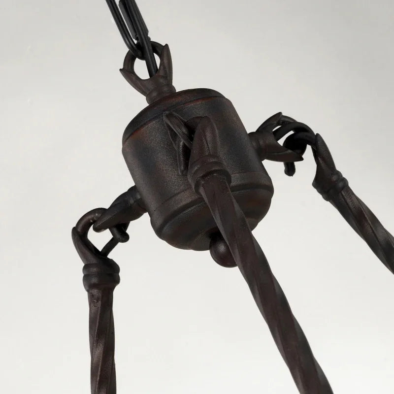 Industrial Vintage Black Chandelier For Kitchen Bedroom Living Room Indoor  Lighting Retro Wrought Iron Antique Pendant Lights
