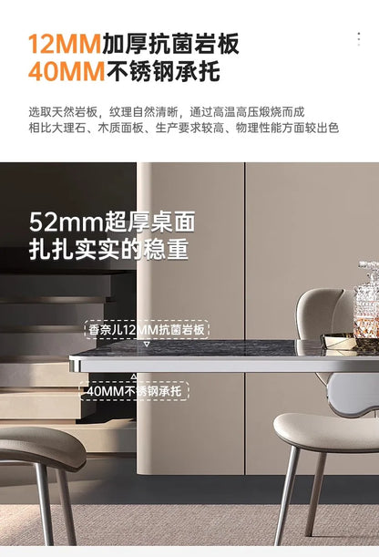 Kitchen Luxury Dining Table Modern Study Large Industrial Bar Living Room Home Furniture Mesas De Comedor Extended Garden JGY