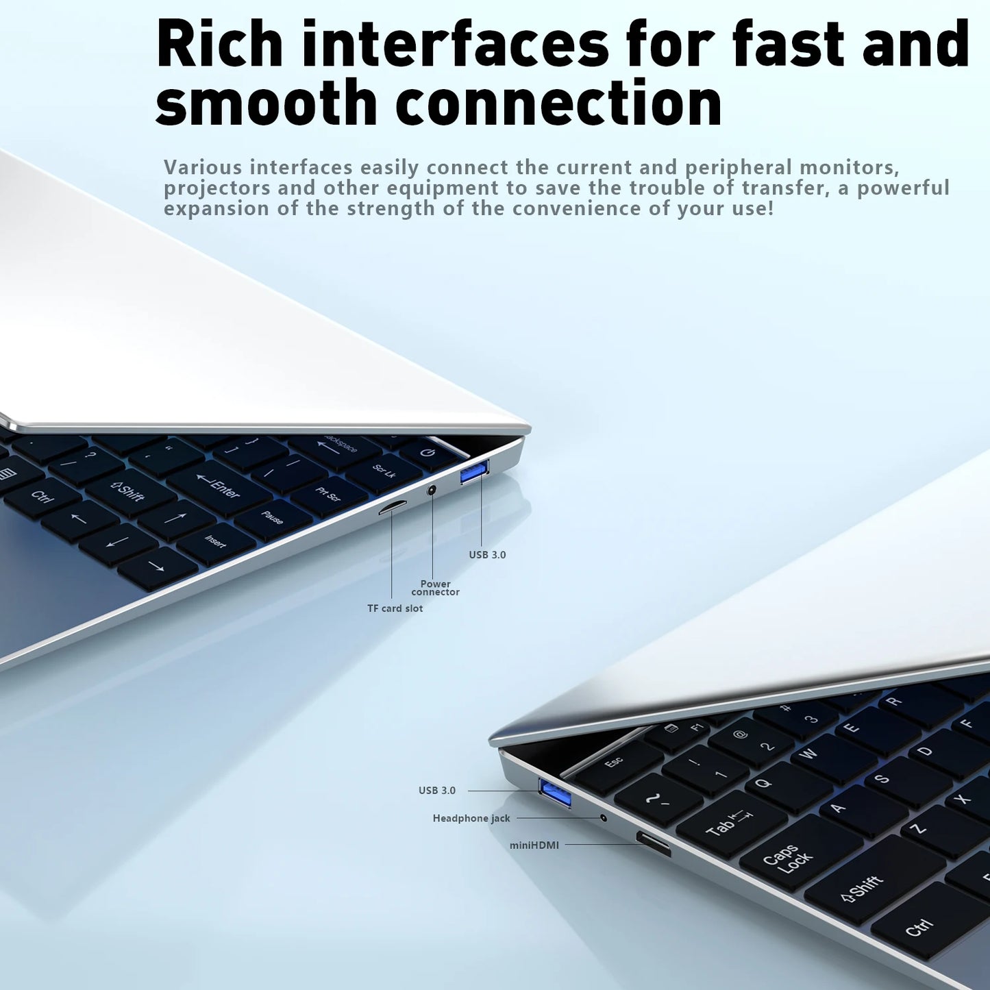 LENO 14.1"Ultra Slim Laptop 16GB RAM 2TB SSD Windows 11 Intel N3700 Notebook Gamer 1920*1080  Display Office Study Computer PC