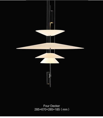 Modern Flying Saucer LED Pendant Lights Personality Home Decor Hanging Lamp Dining Table Bar Living Room Artistic UFO Chandelier