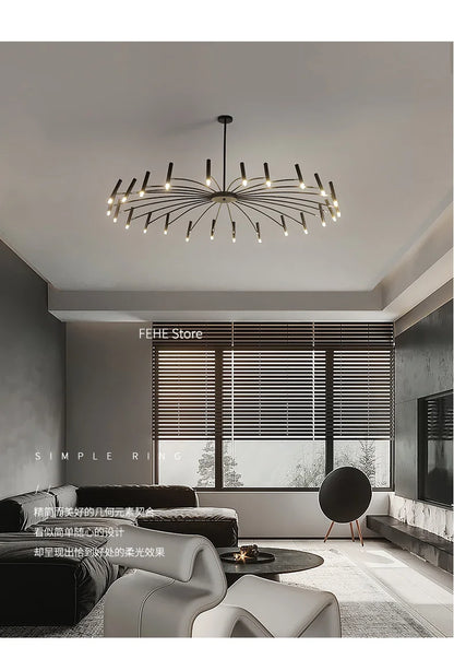 Living room lamp, new light luxury bedroom chandelier Nordic lamps modern minimalist atmosphere For home dining room Lights