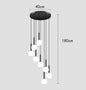 Modern ring stairs led lights pendant light lamps for living room led Chandeliers for dining room hanging light indoor lighting