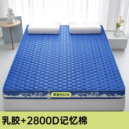 Thai latex filling Mattress Floor mat Foldable Slow rebound Tatami Cushion Cover Bedspreads 5/8cm thickness King Twin Queen Size