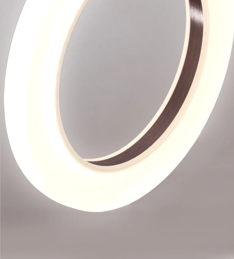 Nordic bedside circular small chandelier, modern and minimalist restaurant chandelier, fashionable bar and study light