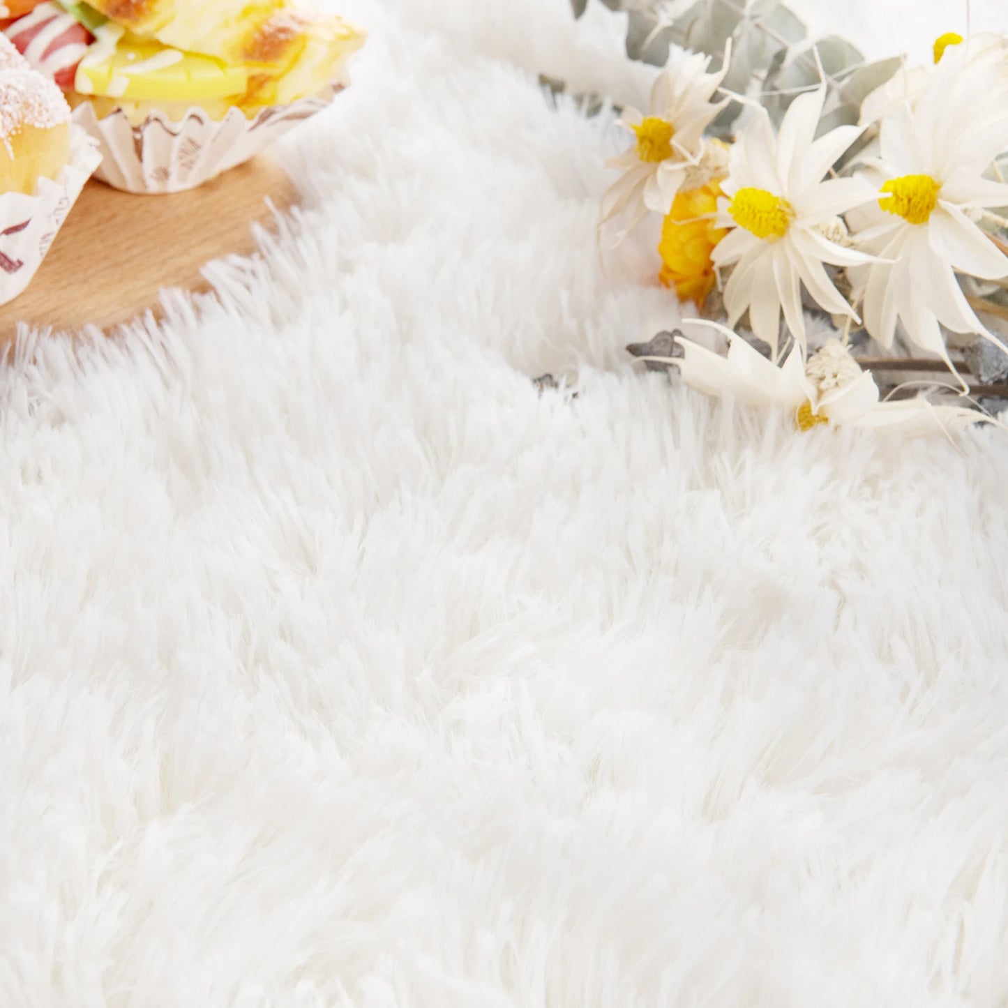 Thicken Faux Fur Area Rugs Oval fluffy Long Hair Carpet Floor mats plush Soft door Mat bedside carpets for bedroom living room