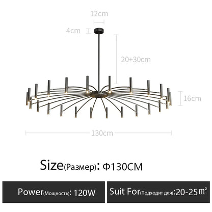 Living room lamp, new light luxury bedroom chandelier Nordic lamps modern minimalist atmosphere For home dining room Lights