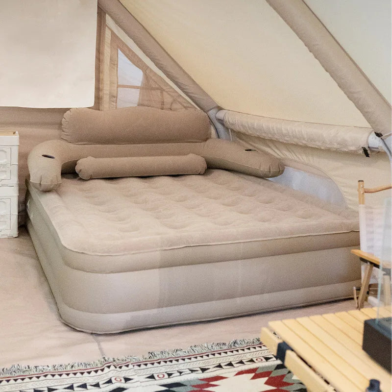 Lohascamping double Self-inflating Mattress Thick 40cm Compact Folding Camping Mattress Sleeping Bed Pad  Air bed Mat floor
