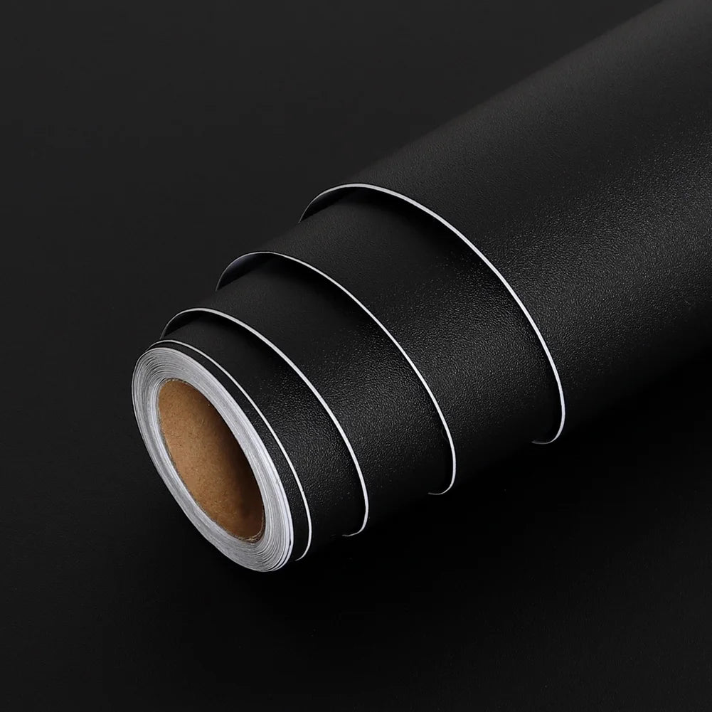 80cm Solid Color Decorative Film PVC Self Adhesive Wall Paper Furniture Renovation Stickers Kitchen Cabinet Waterproof Wallpaper