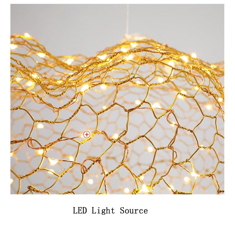 Modern Floating Cloud Lamp Hotel Restaurant Pendant Lights for Office Bar Lighting Art Design Suspended Light LED Luminaire