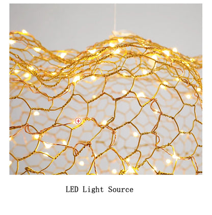 Modern Floating Cloud Lamp Hotel Restaurant Pendant Lights for Office Bar Lighting Art Design Suspended Light LED Luminaire