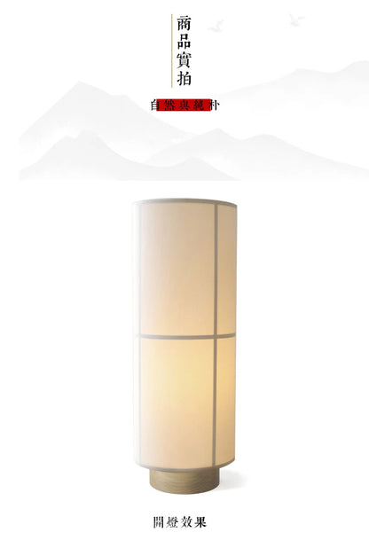 Designer Menu Hashira Cluster Pendant Light Vintage Cloth Lampshade Hanging Lamp Dining Room Minimalist Cylindrical Chandelier