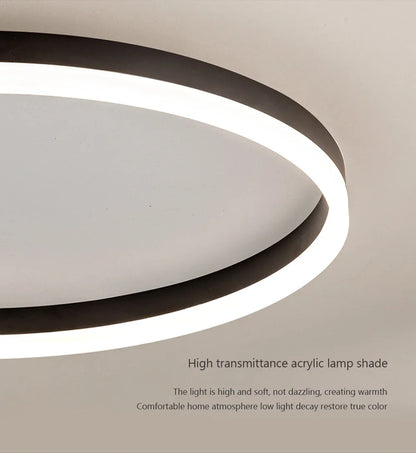 Modern LED Ceiling Lamp Chandelier for Living Dining Room Kitchen Bedroom Nordic Simple Round Home Decor Lighting Fixture Luster
