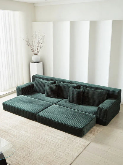 Designer Living Room Couch Bed Fabric Modern Foldable 2025 Boneless Sofa Puffs Vacuum Sleeper Woonkamerbanken Furniture Home